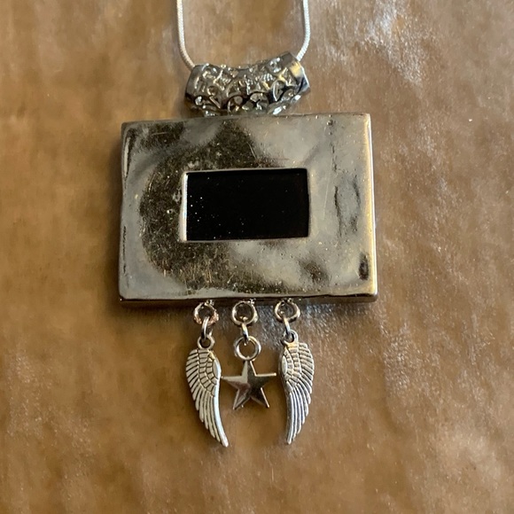 Sandstone Pendant Gemstones Tibetan Silver Charms and.925 Sterling Silve… - Picture 9 of 11